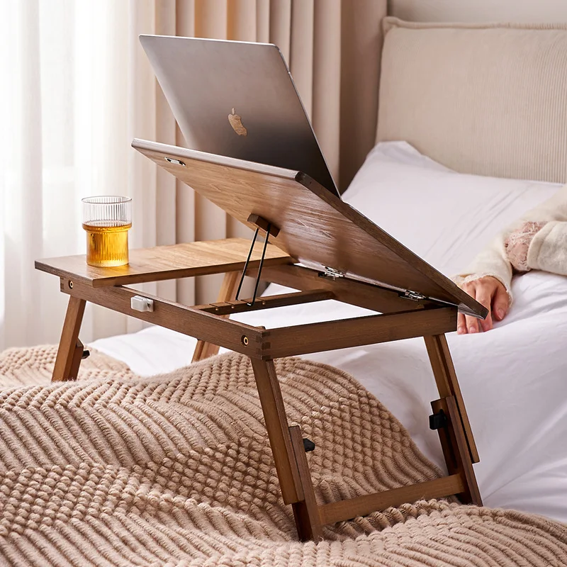 Bamboo Cutlery Travel - Schreibtisch aus Bambus, klappbarer Tisch, Erkerfenstertisch,