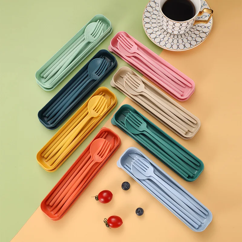 4-teiliges tragbares Utensilie – Bamboo Cutlery Travel Bewertung und Preis