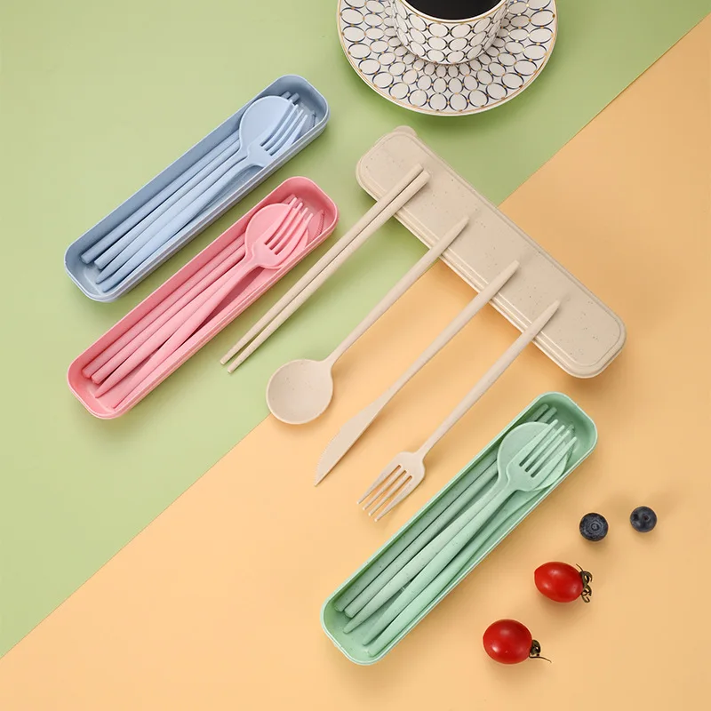 4-teiliges tragbares Utensilie – Bamboo Cutlery Travel Bewertung und Preis