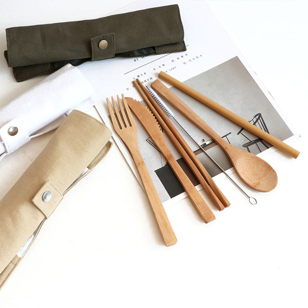 6-teiliges Bambus-Besteckset,  – Bamboo Cutlery Travel Bewertung und Preis